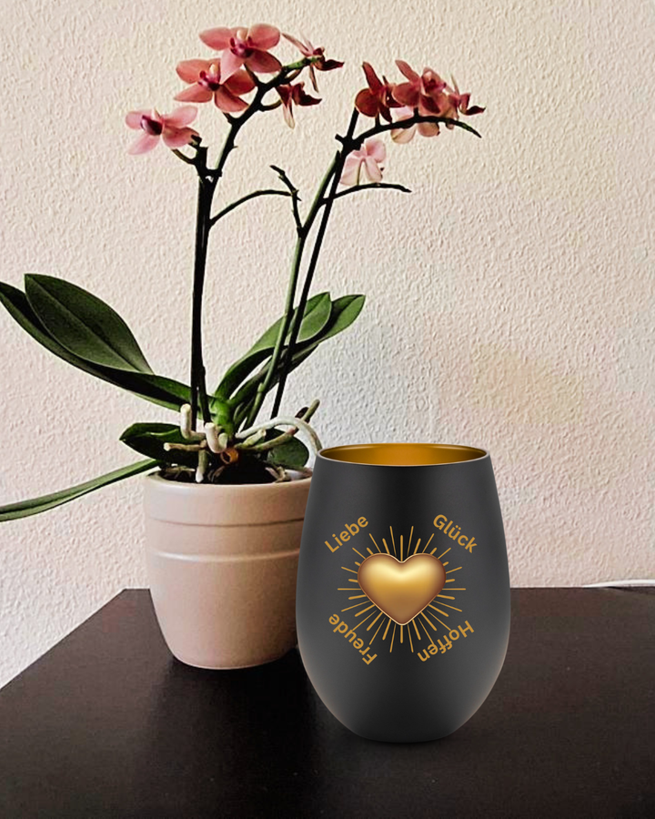 Windlicht Glück